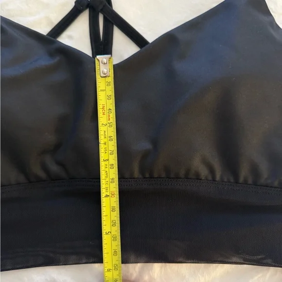 Alo Yoga Black Sheer Sports Bra - Picture 6 of 6